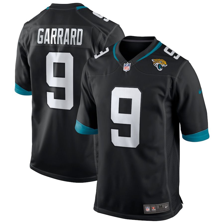 Men Jacksonville Jaguars 9 David Garrard Nike Black Game Retired Player NFL Jersey